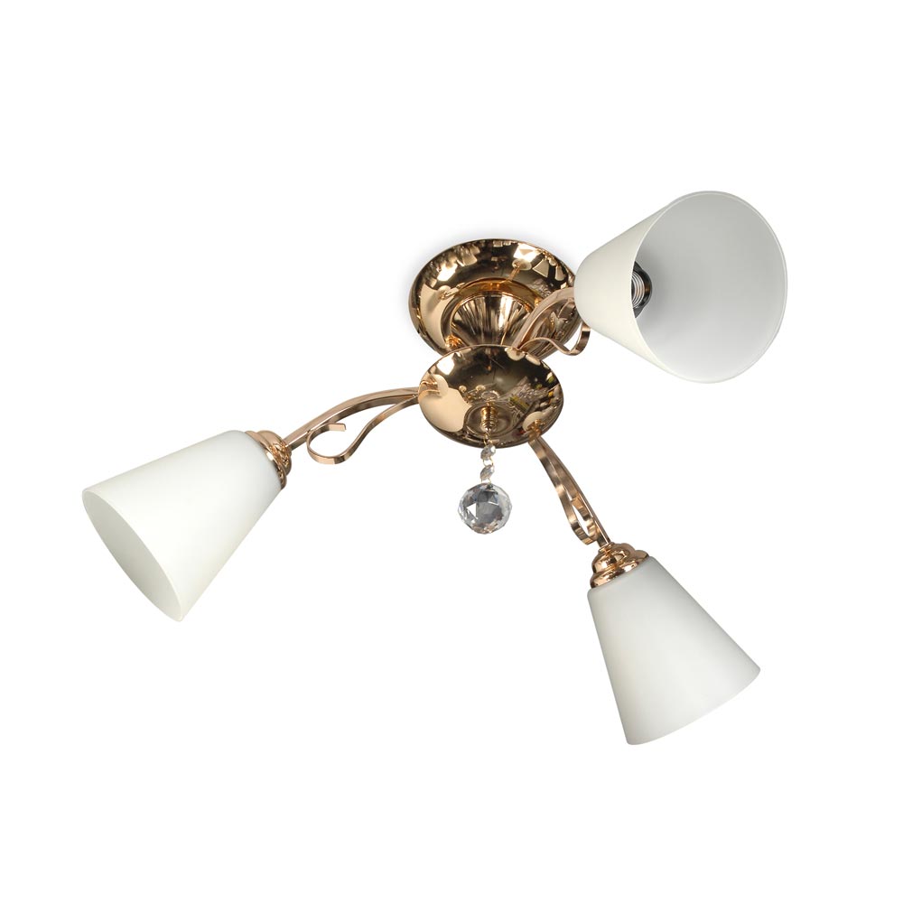 Adosable Vera Dorado E27 3 luces Orange