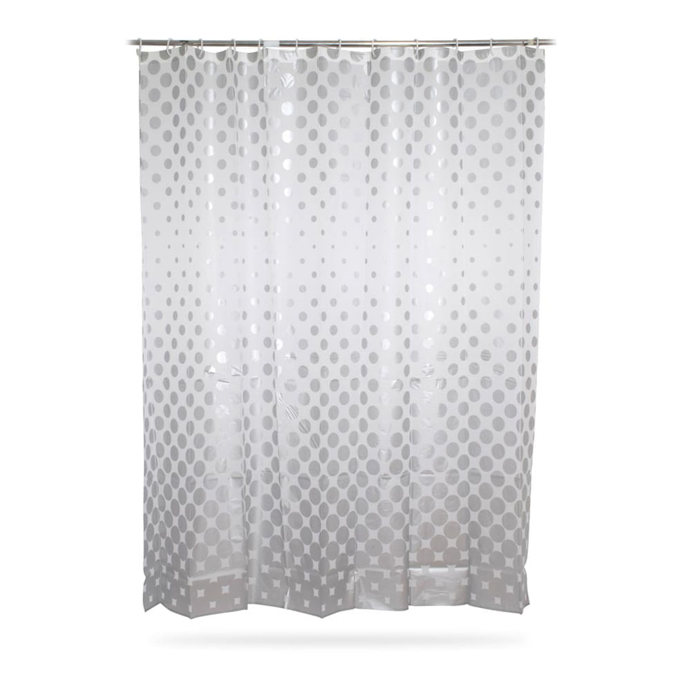 Cortina de Baño con Aros Orange 180x180cm Peva Galaxy