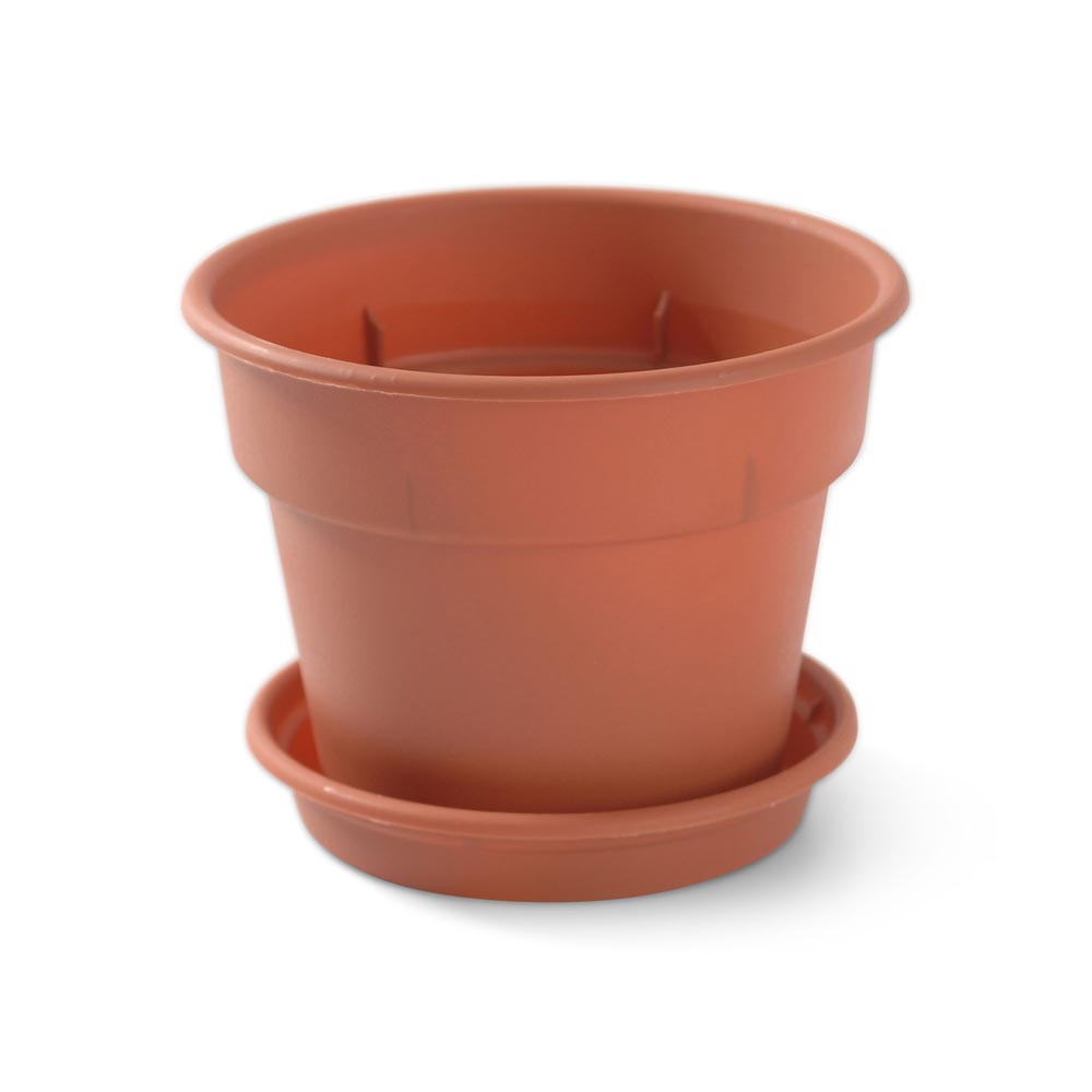 Maceta Durakotta #4 con plato Reyplast