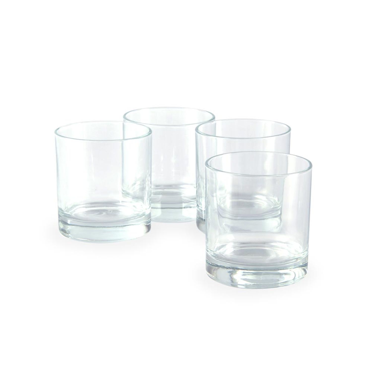 Set de vasos de vidrio x 4 unidades