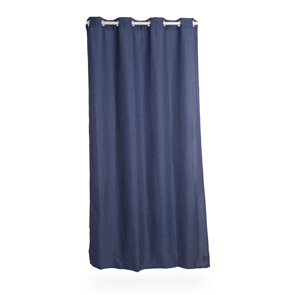 Cortina de Tela Poliéster Orange Azul Oscuro 140x250cm