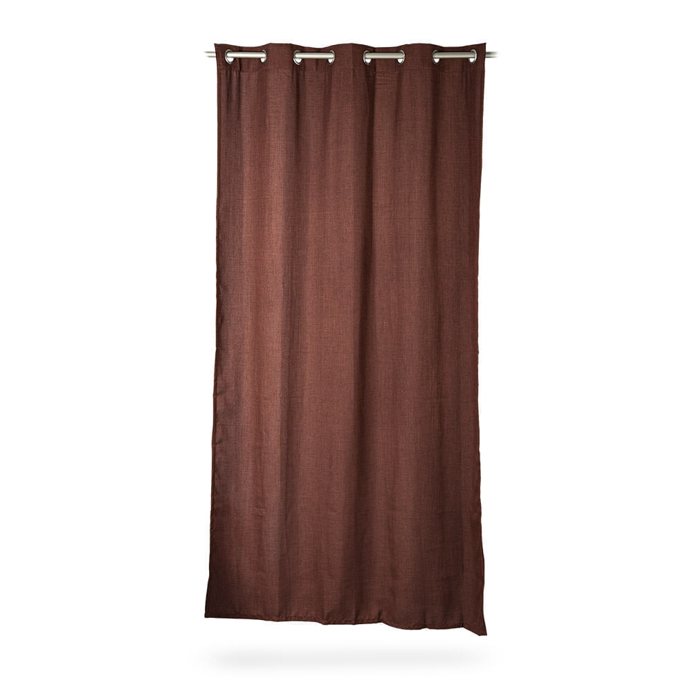 Cortina de Tela Poliéster Orange Chocolate 140x250cm