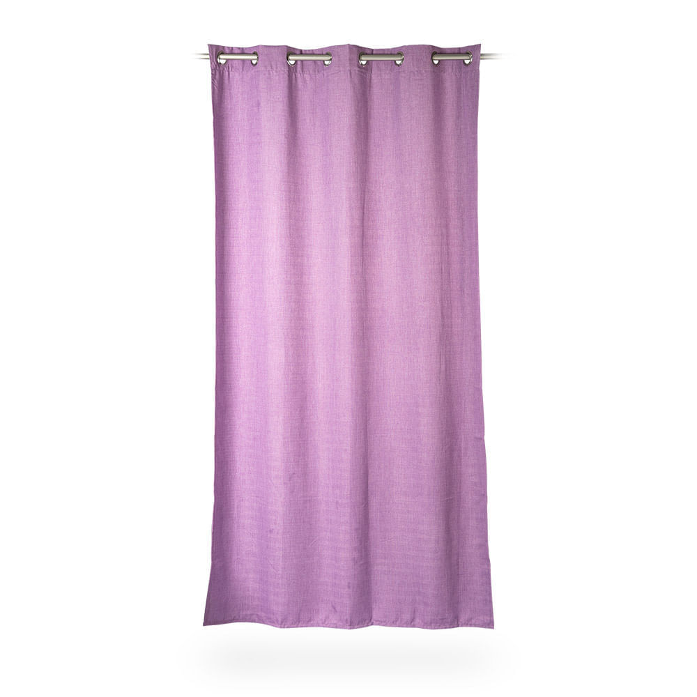 Cortina de Tela Poliéster 140x250cm Orange Lila