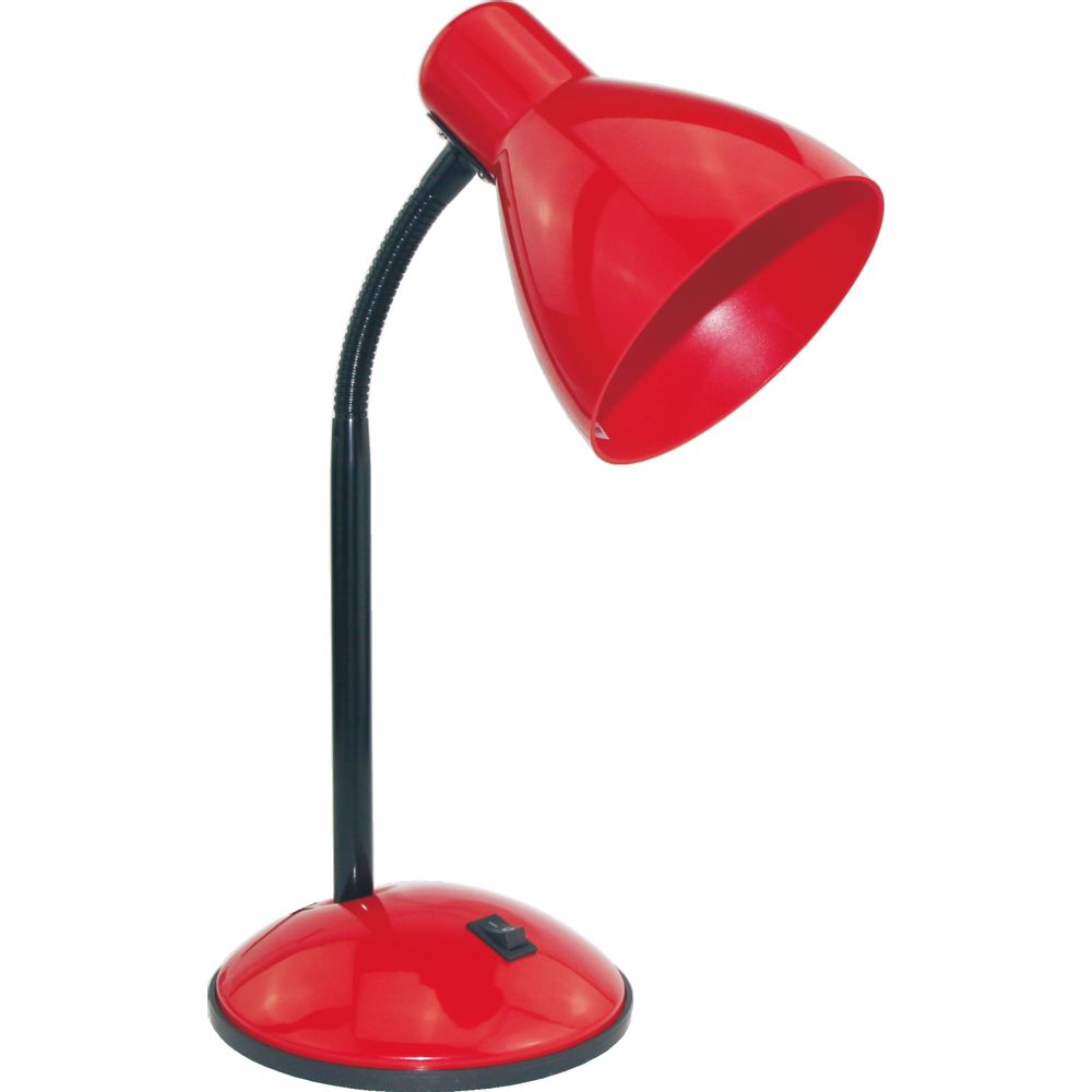 Lámpara de escritorio Classic Roja E27 Orange