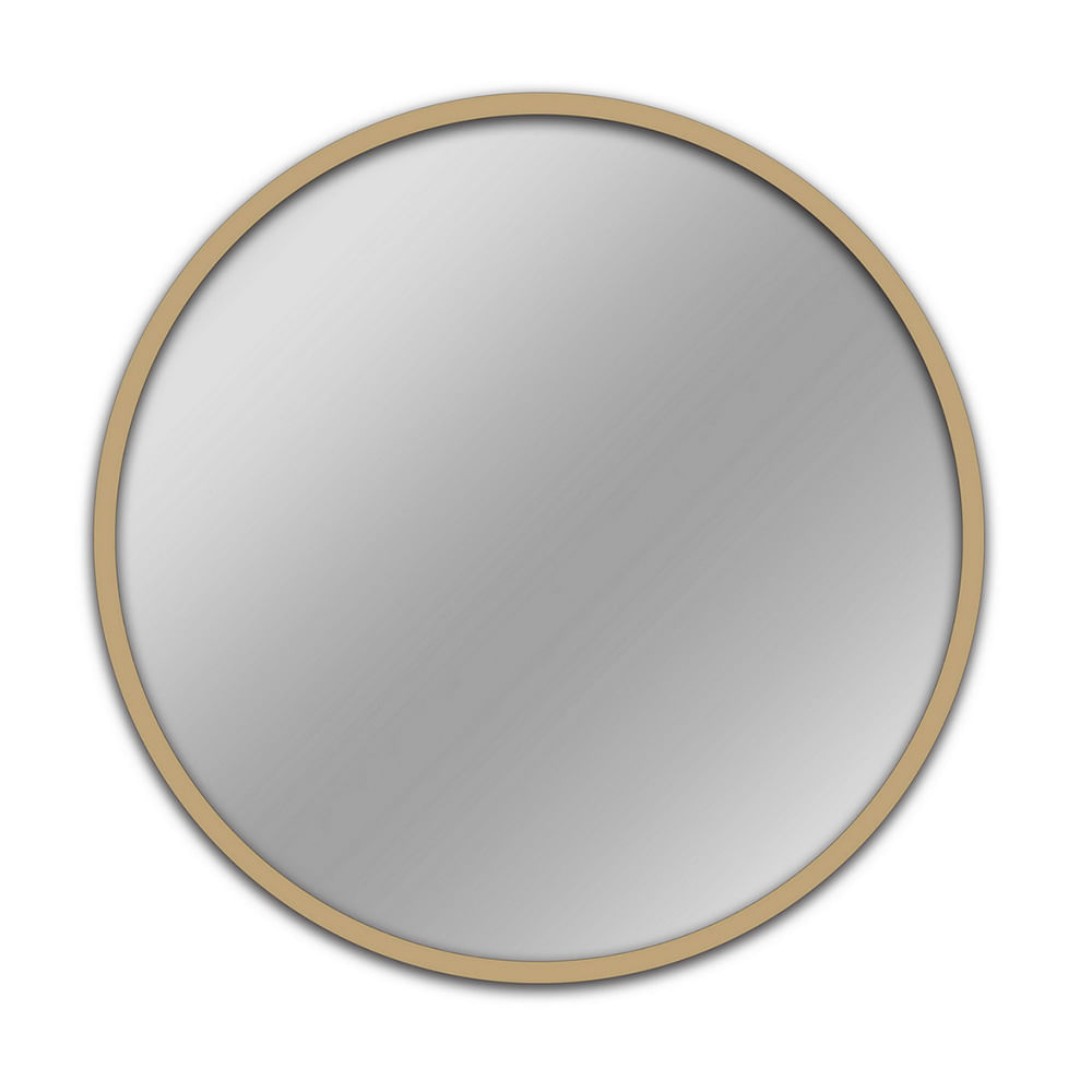 Espejo redondo con marco de madera 70cm - Oechsle