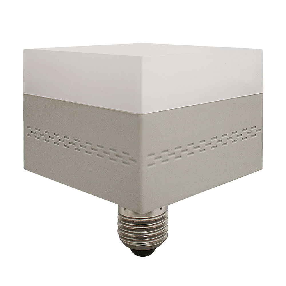 Foco LED Lightech Cubo 28W Luz Fría Gris Polietileno E27