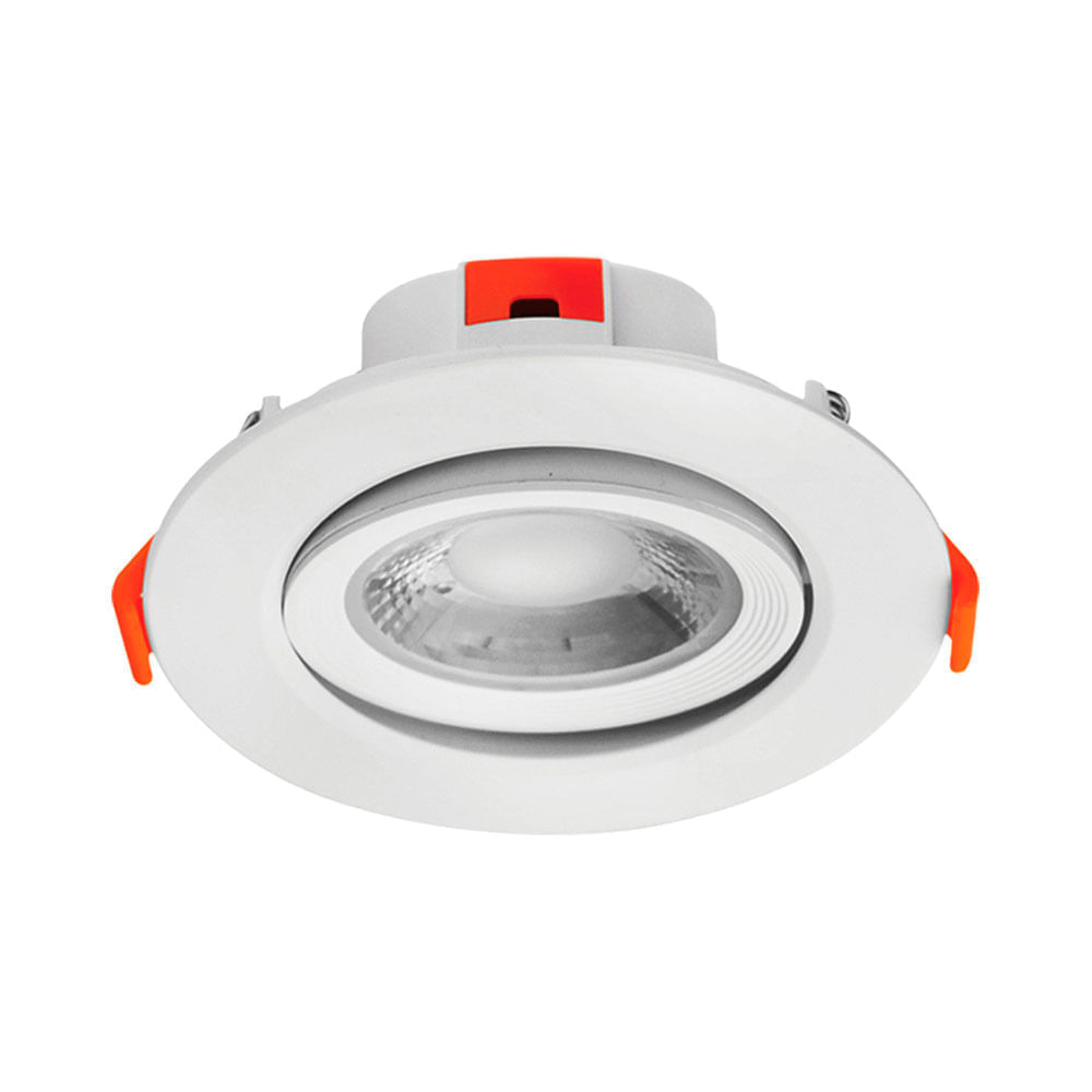 Spot LED Integrado Luminika Dirigible 10W 12cm Luz Fría Blanco