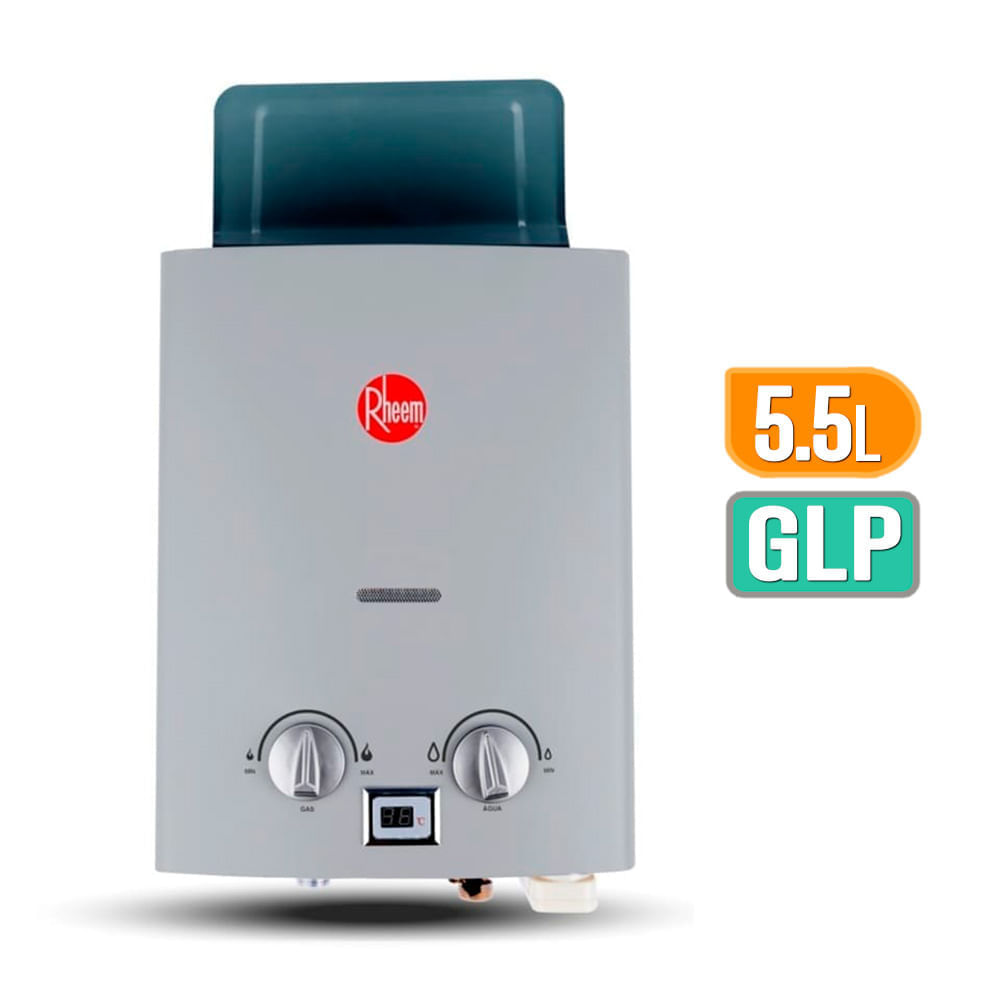 Calentador a gas Rheem GLP 5.5 litros