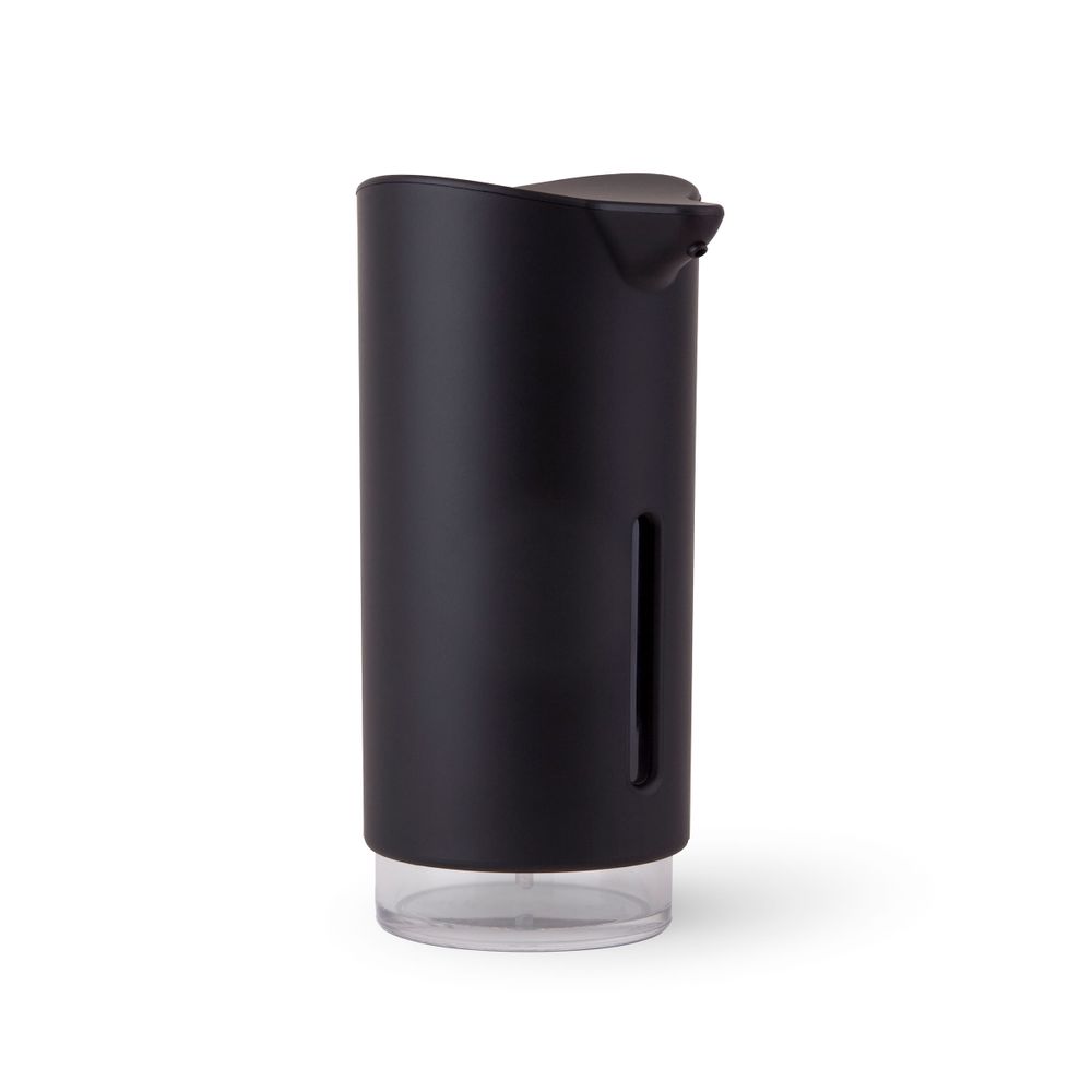 Dispensador de Jabón con Indicador de Recarga Orange Negro Mate