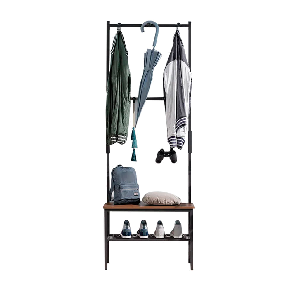Rack multifuncional con 5 perchas