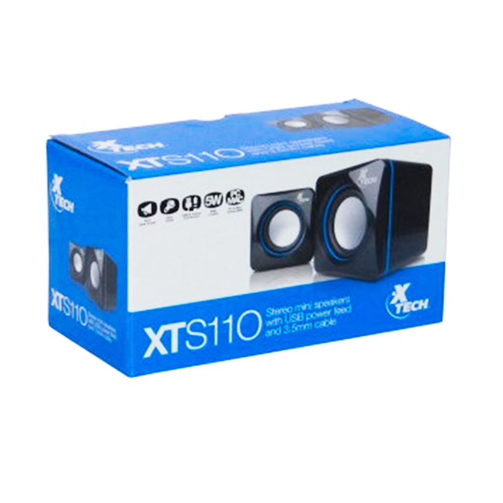 ▷ Xtech Parlantes Alámbricos Estéreo USB (XTS-110) ©