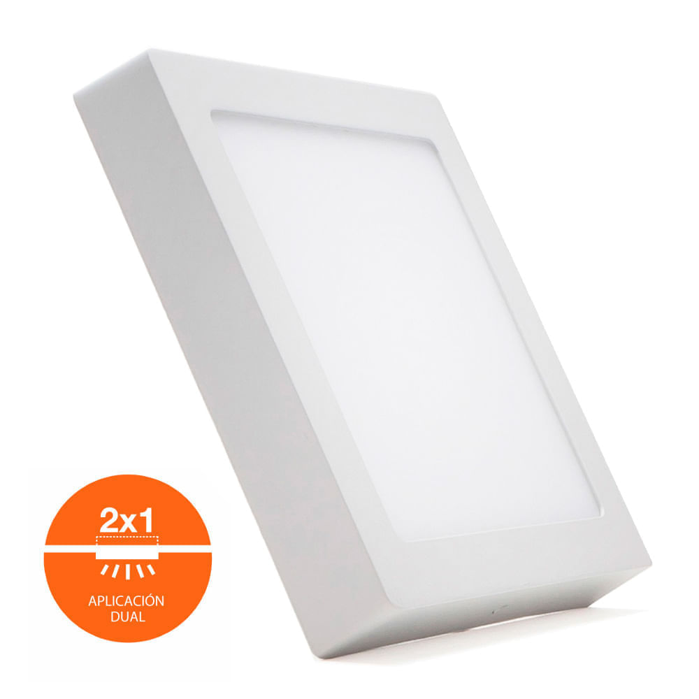 Downlight Ledvance 2 en 1 Cuadrado 15W Luz Blanca Policarbonato