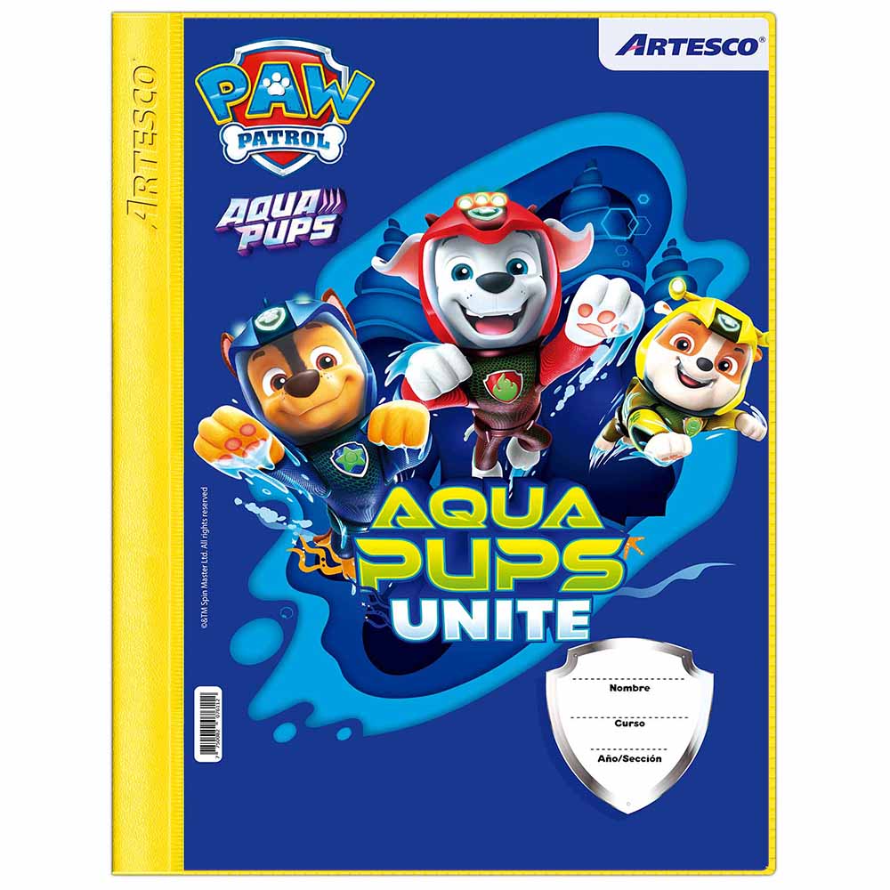 Folder ARTESCO A4 C/F Paw Patrol Niño