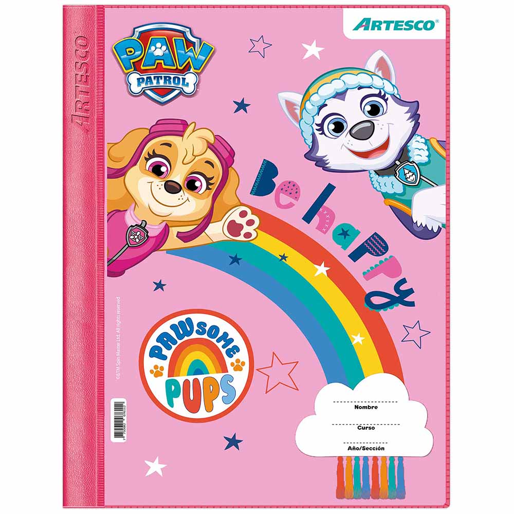 Folder ARTESCO A4 C/F Paw Patrol Niña