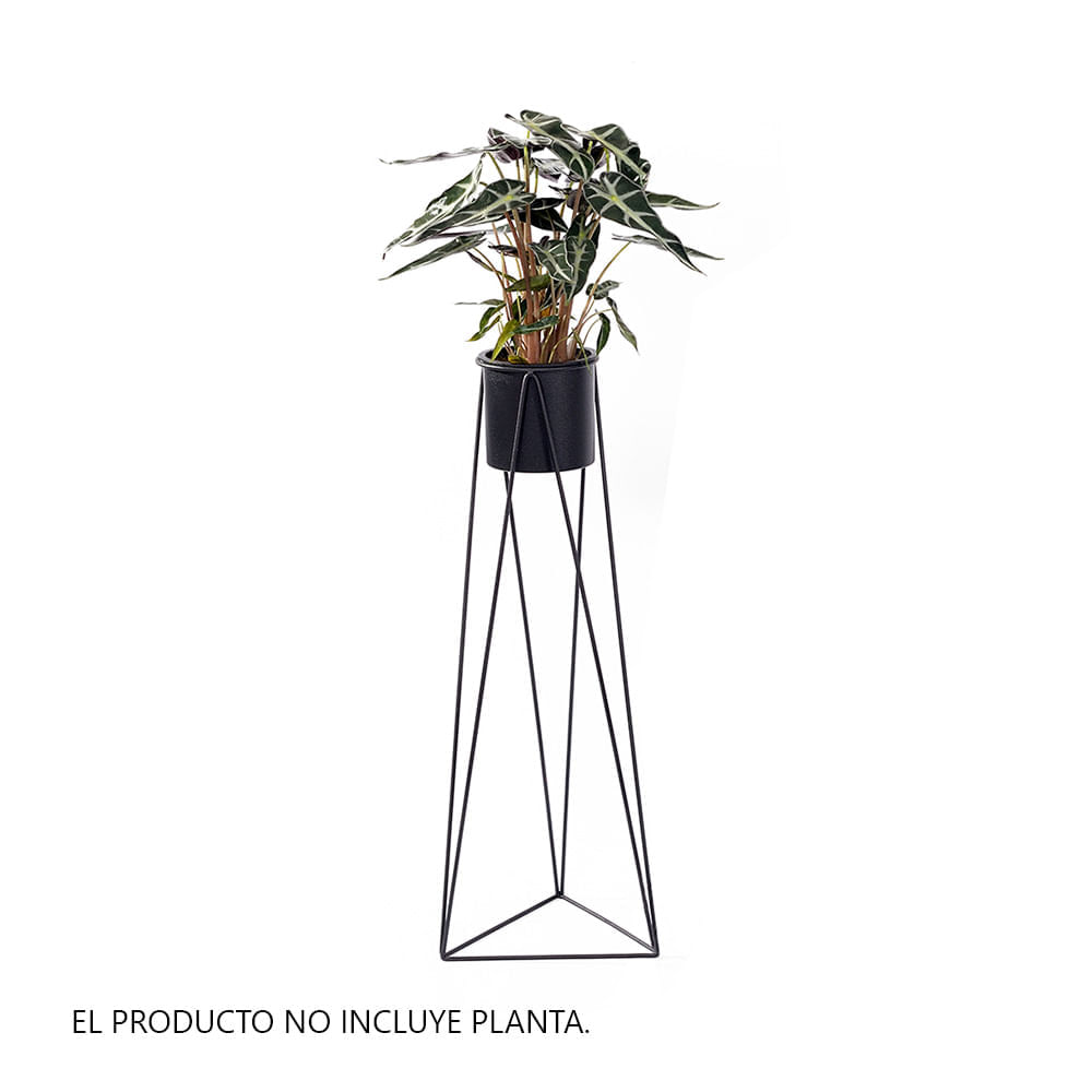 Macetero Decorativo Alto Triangular Grande Orange