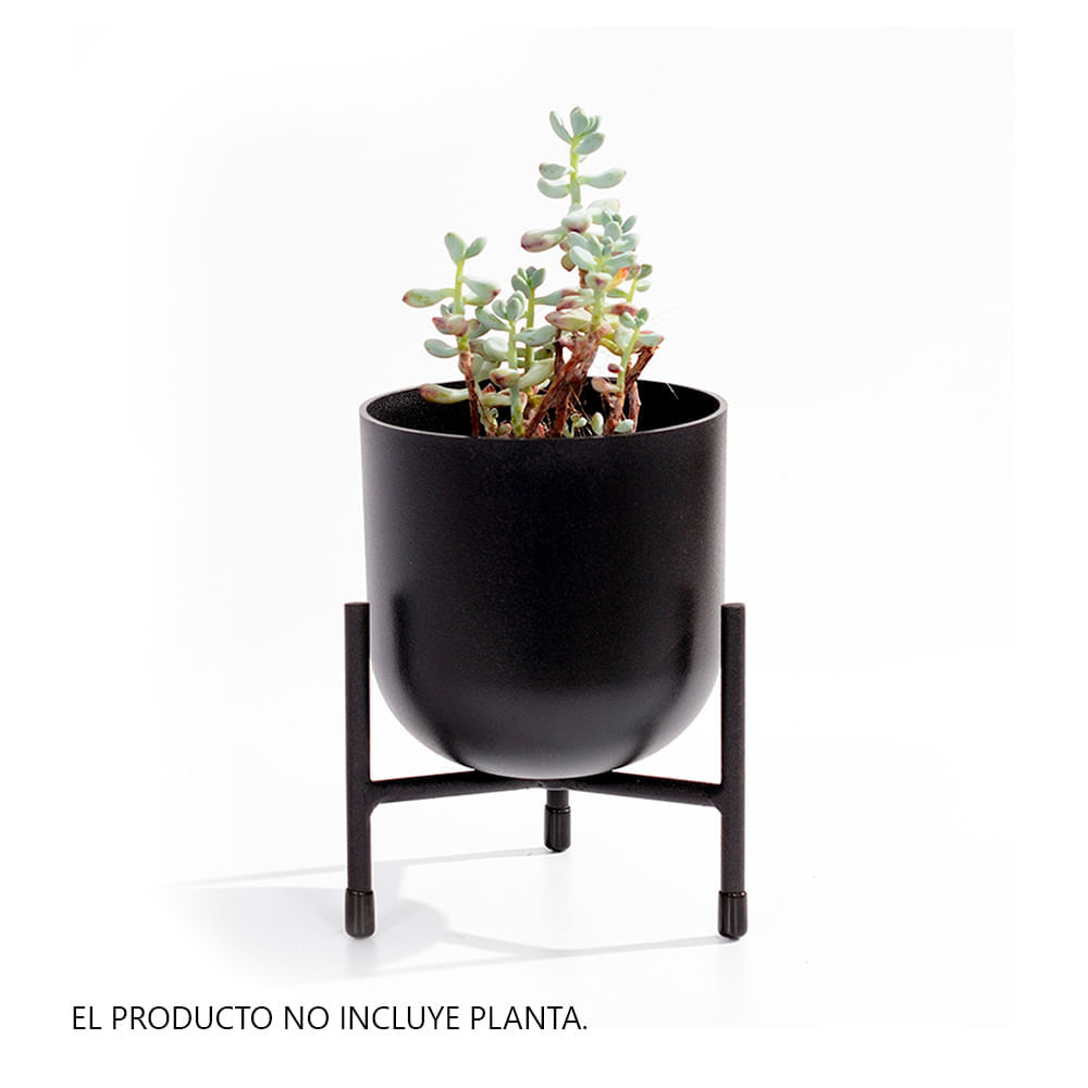 Macetero Decorativo Circular Orange Negro 13.5cm