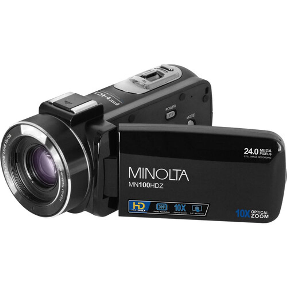 Minolta MN100HDZ Videocámara de visión nocturna HD con zoom óptico de 10x (negro) | Oechsle Oechsle