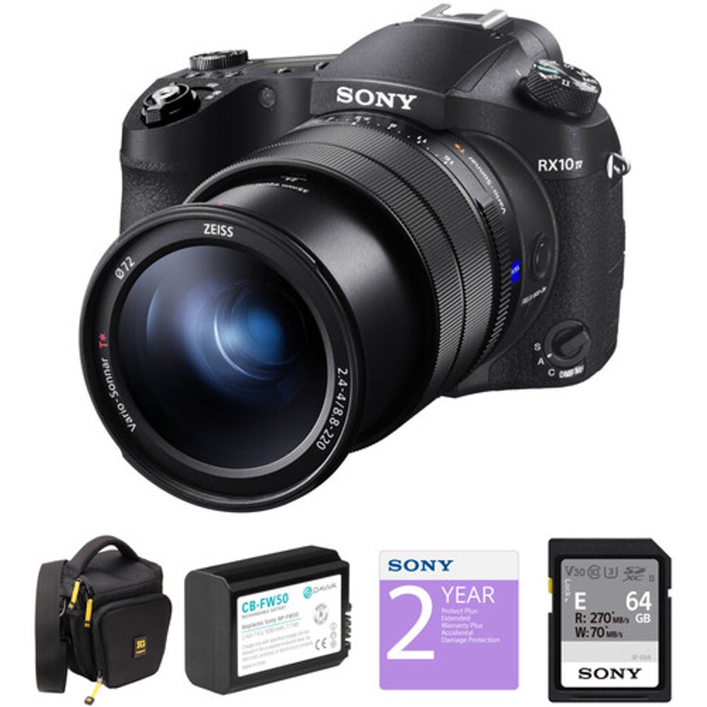 Kit de lujo de cámara digital Sony Cyber-shot DSC-RX10 IV