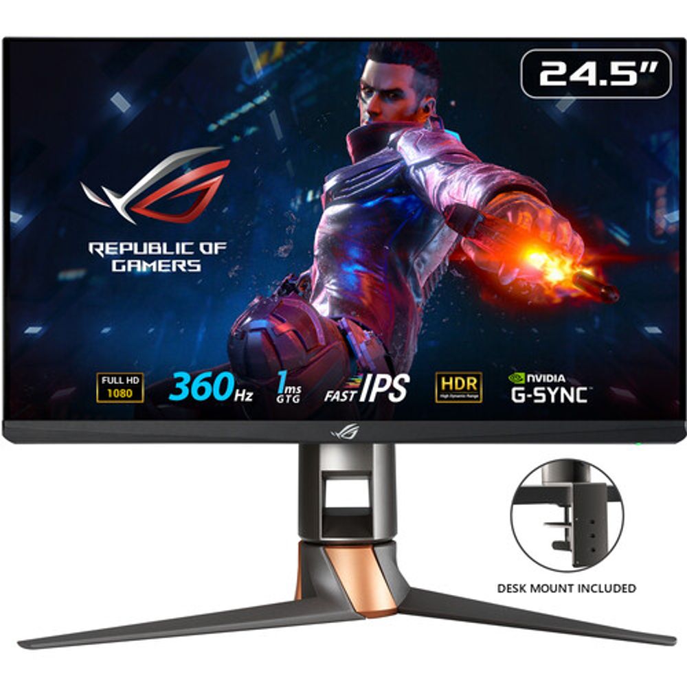 ASUS ROG SWIFT PG259QNR 24.5 "HDR 360 Hz Gaming Monitor Oechsle