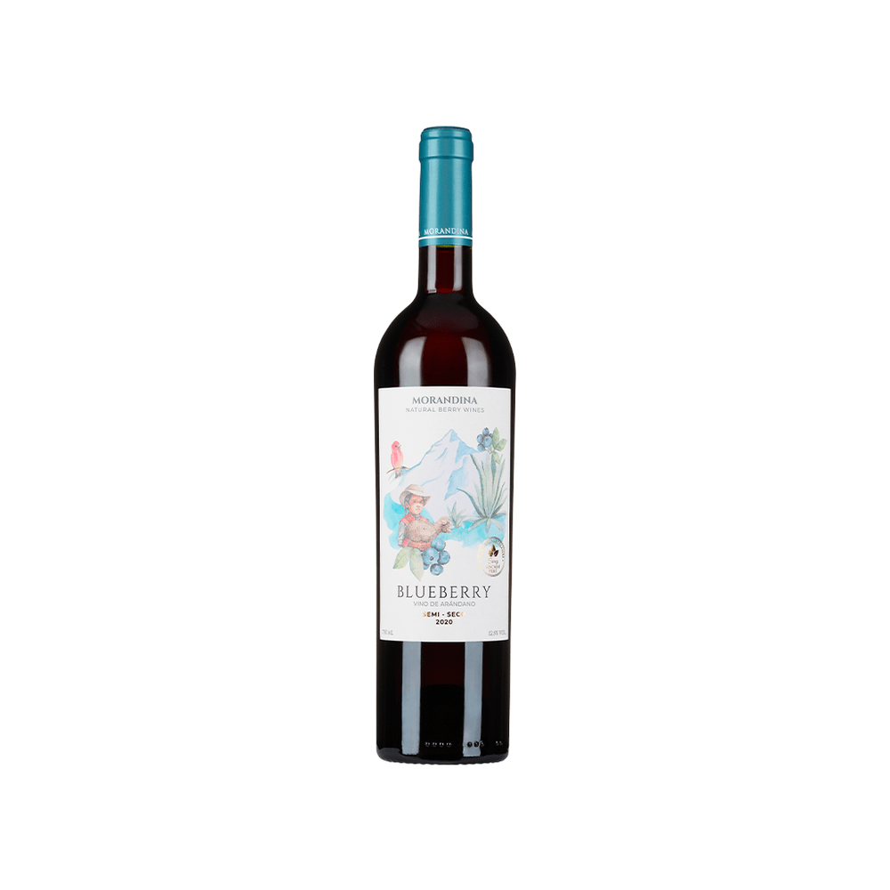 Blueberry Vino Tinto de Arandano Semi Seco Bot 750 ml