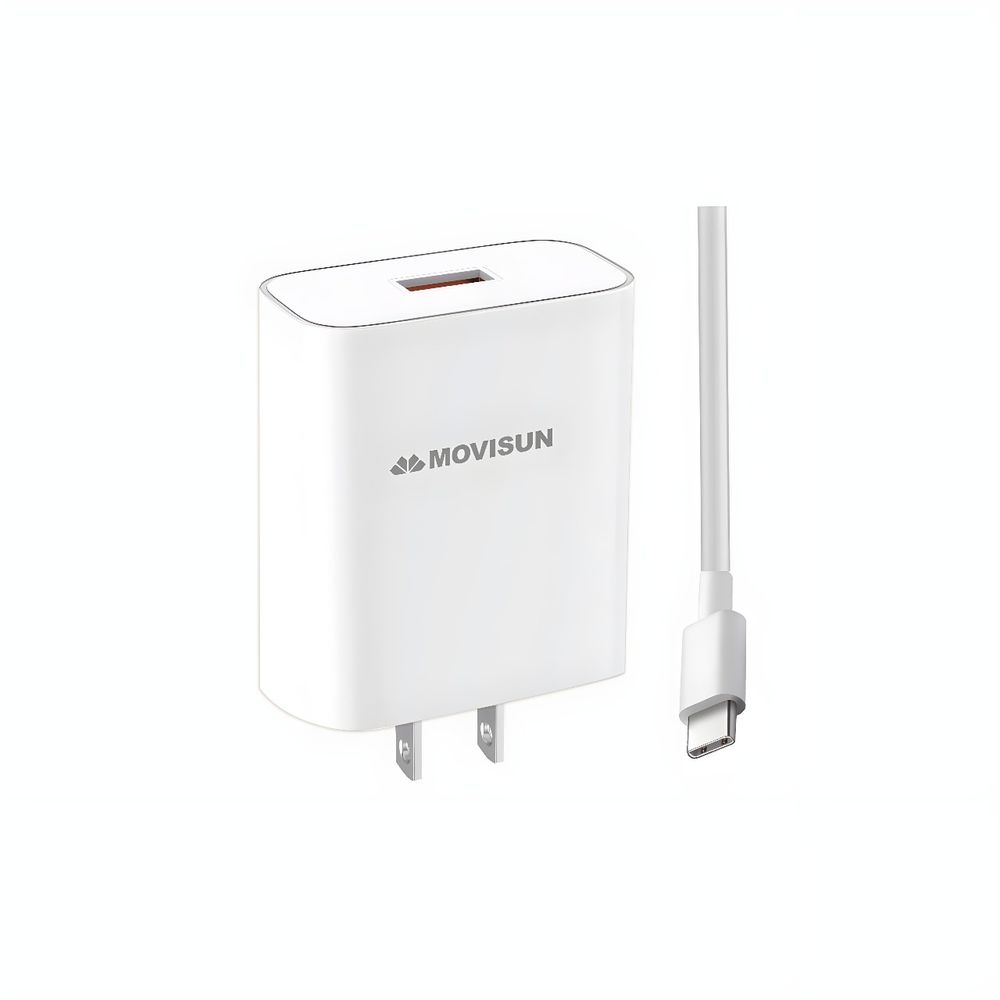 Cargador de Carga Rápida Movisun 22.5 W MQC-20 Blanco