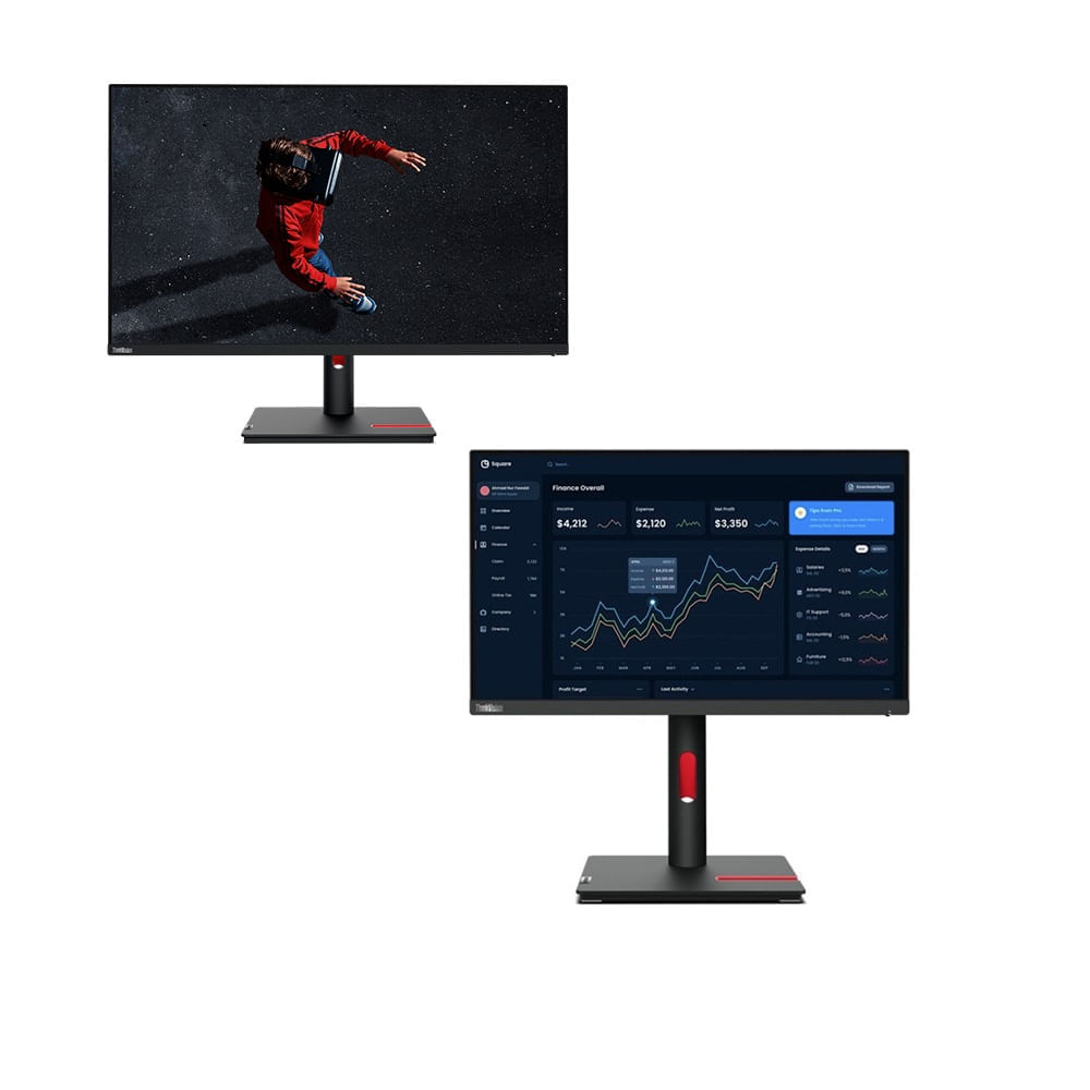 Monitor Lenovo ThinkVision T23i-20 23 Pulgadas IPS 1920 x 1080 DisplayPort  HDMI VGA USB 3.2 Gen1 x4