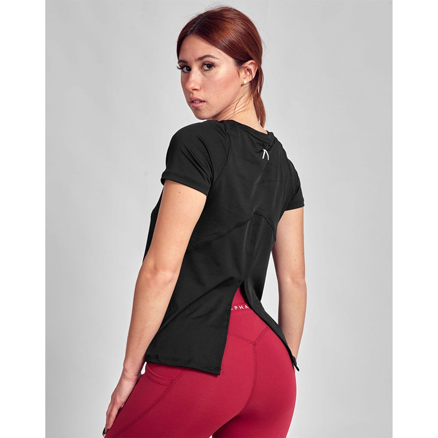 Polo Deportivo Mujer Alpha Fit Negro Talla S/M | - Oechsle