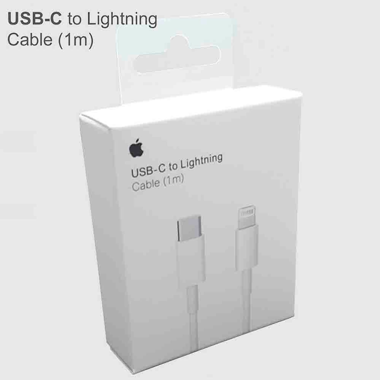 Cable usb-c a Lightning para iPhone 11, 11 pro, 11 pro Max de 1mt