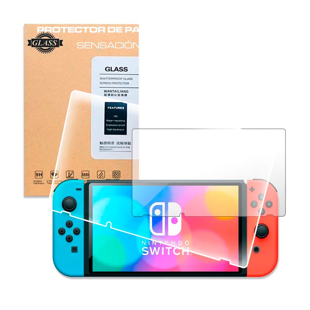 Protector de Pantalla Mica de Vidrio para Nintendo Switch