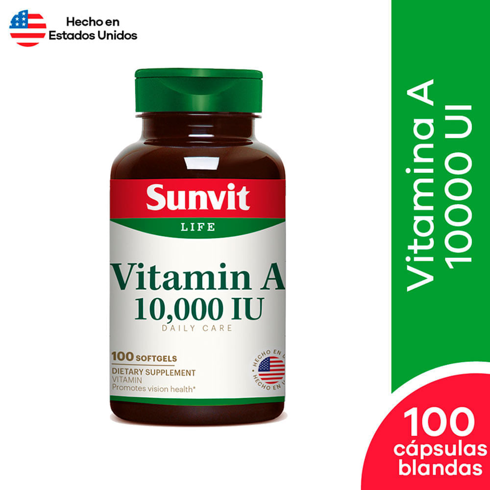 Sunvit Vitamin A 10000 UI Cápsula blanda