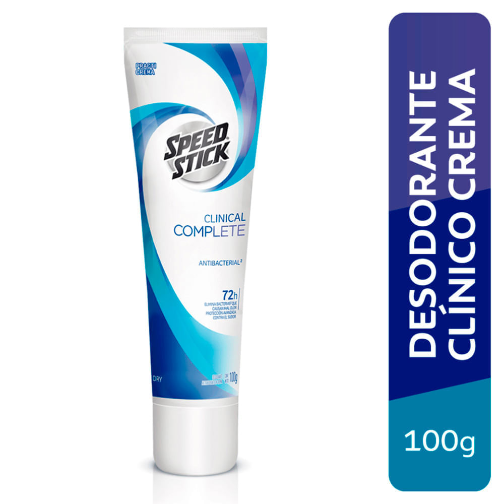 Desodorante en Crema Speed Stick Clinical Antibacterial - Tubo 100 G