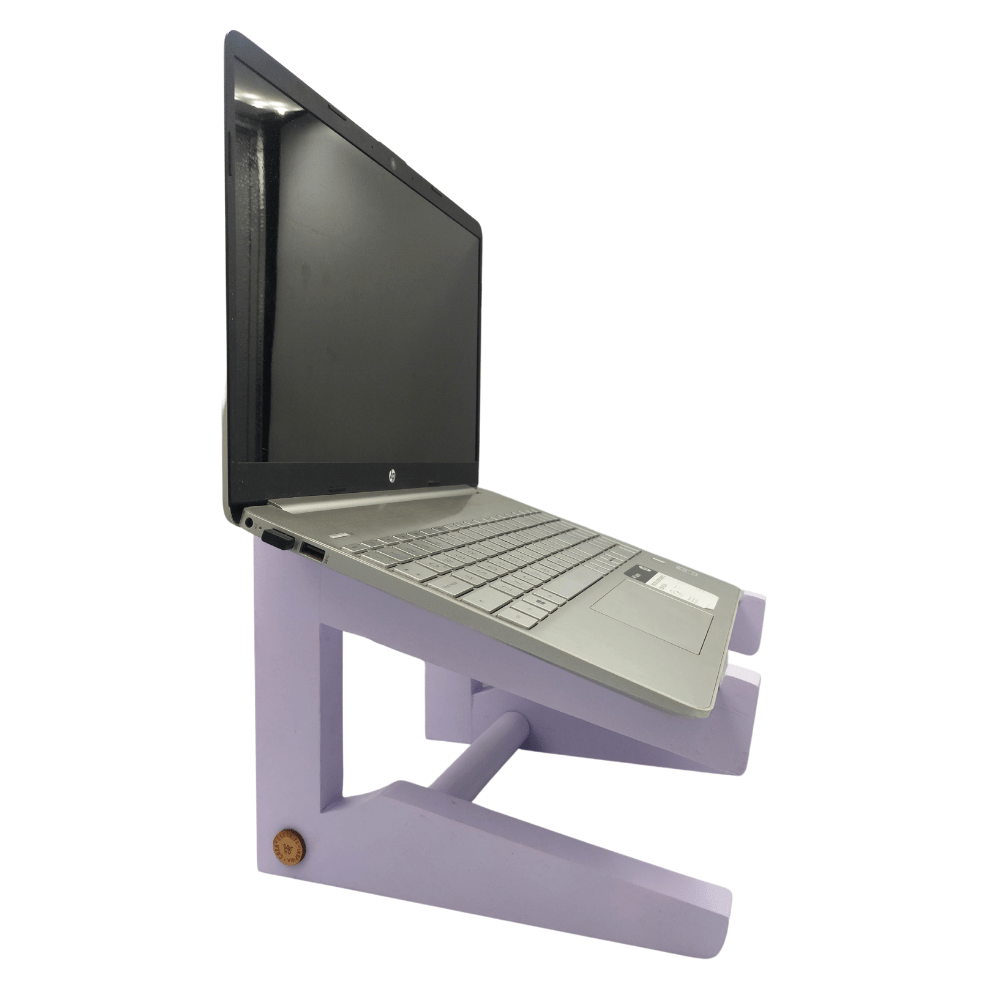 Soporte Laptop Espacio para Teclado Wooderful Lila de Madera  10 a 13 pulgadas