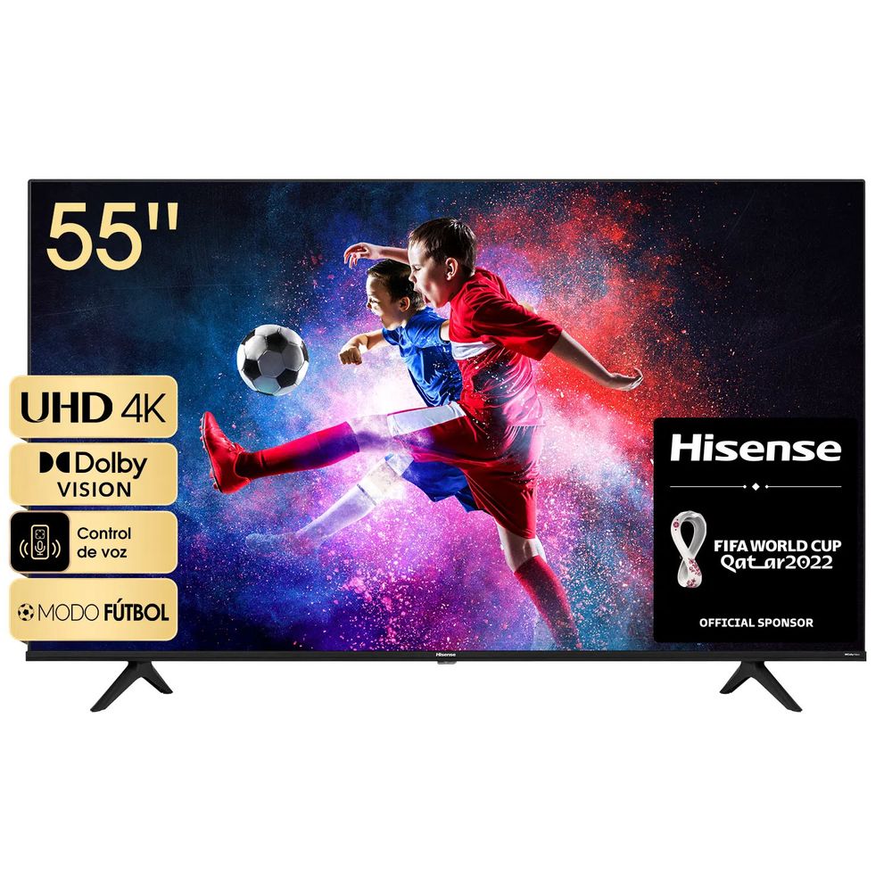 Televisor Hisense 55'' UHD 4K Smart TV Vidaa Dolby Vision 55A6H Negro