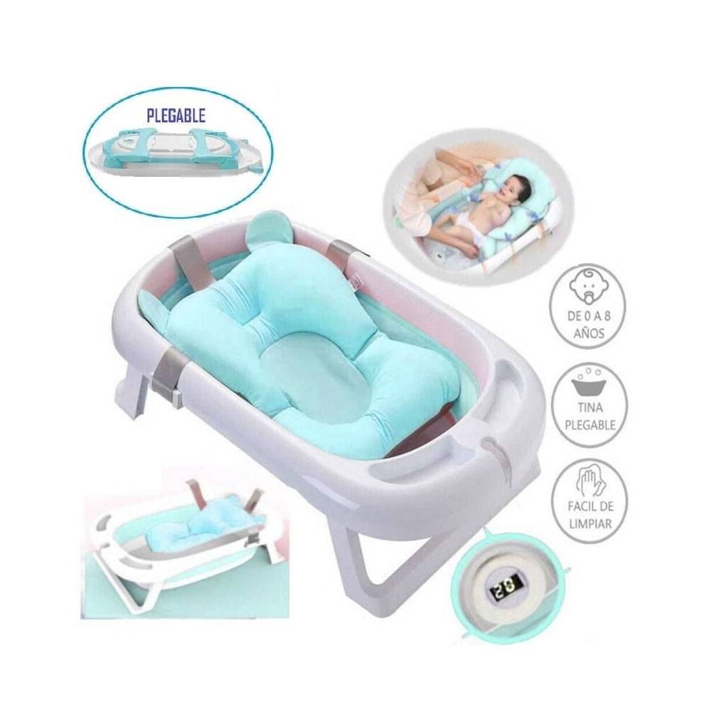 Tina Spa Ideal con Termómetro Celeste