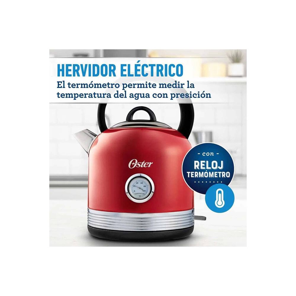 Hervidor electrico oster outlet rojo