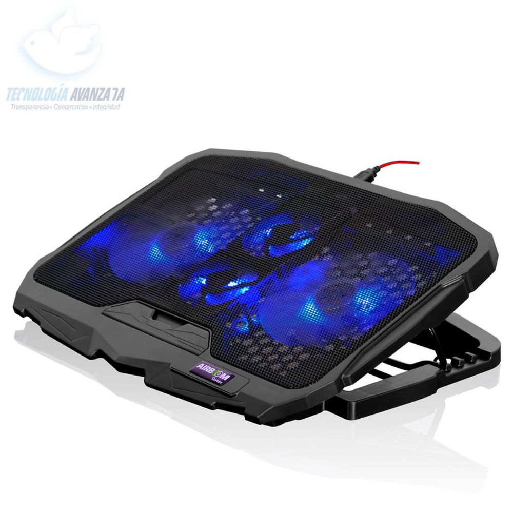 Cooler Para Laptop 4 Ventiladores Led Full Refrigeración Hasta 17''