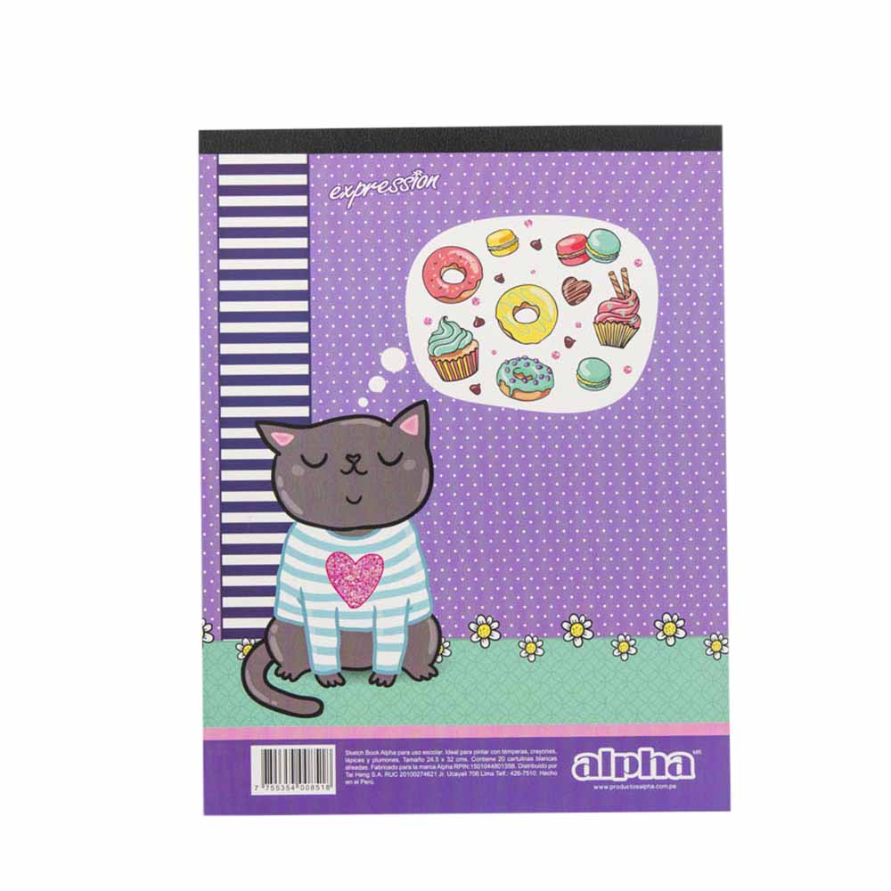 Sketch Book ALPHA Expression 20 Hojas