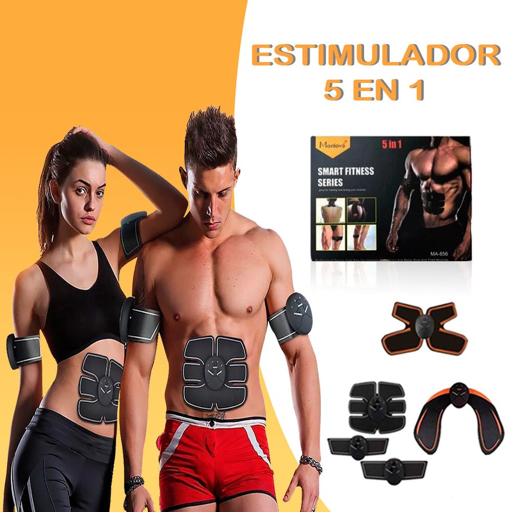 Kit Electro Estimulador Muscular 5 En 1