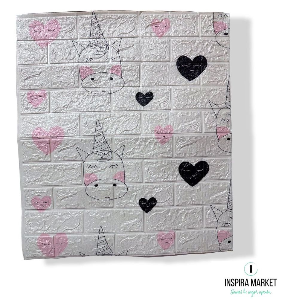 Papel Tapiz Mural Decorativo 3D Diseño Unicornio x 1und