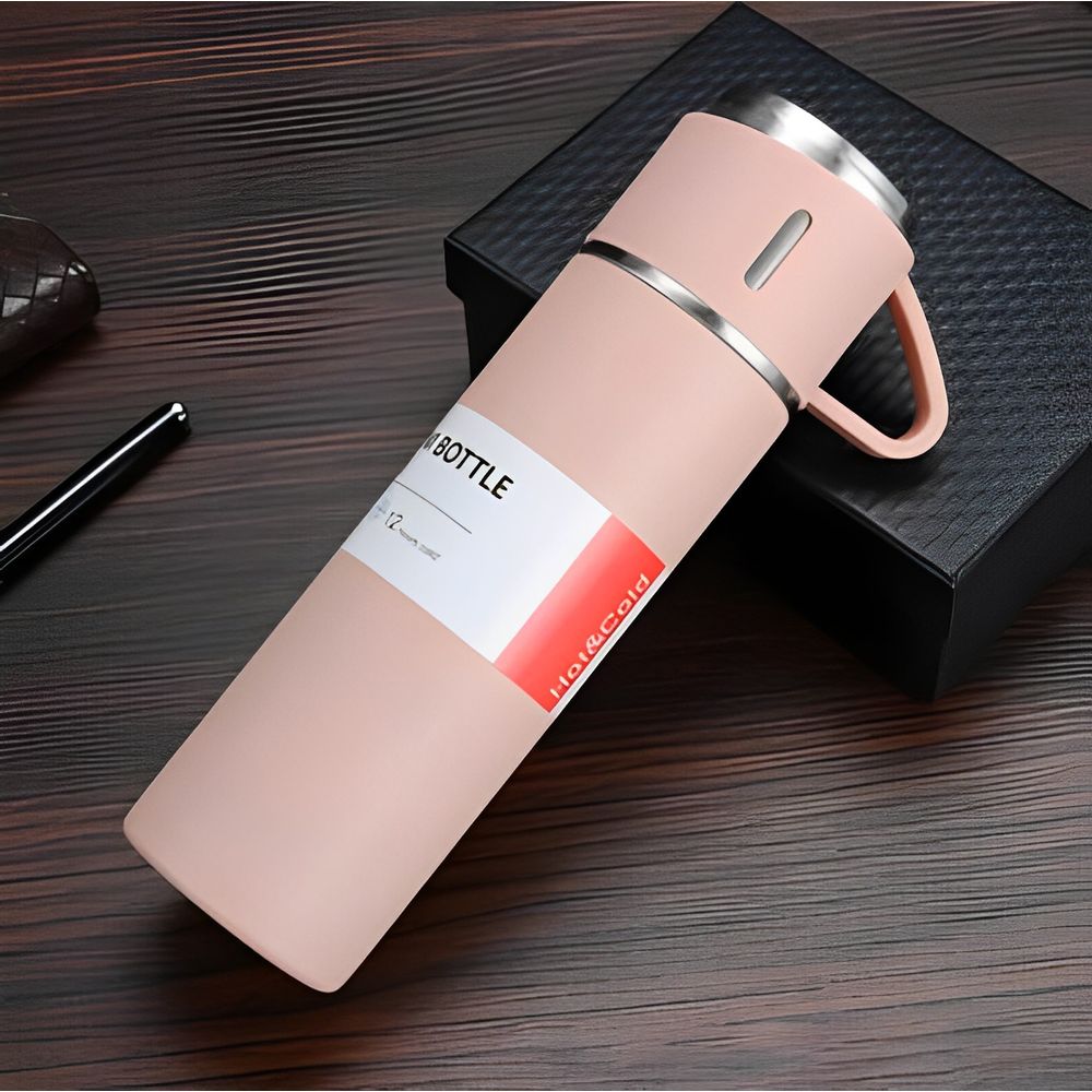 Termo de Acero Inoxidable con Tazas de Regalo