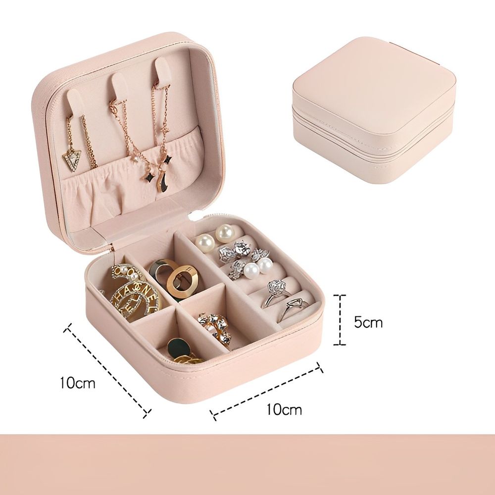 Mini Joyero Cofre Organizador Portátil Multiusos