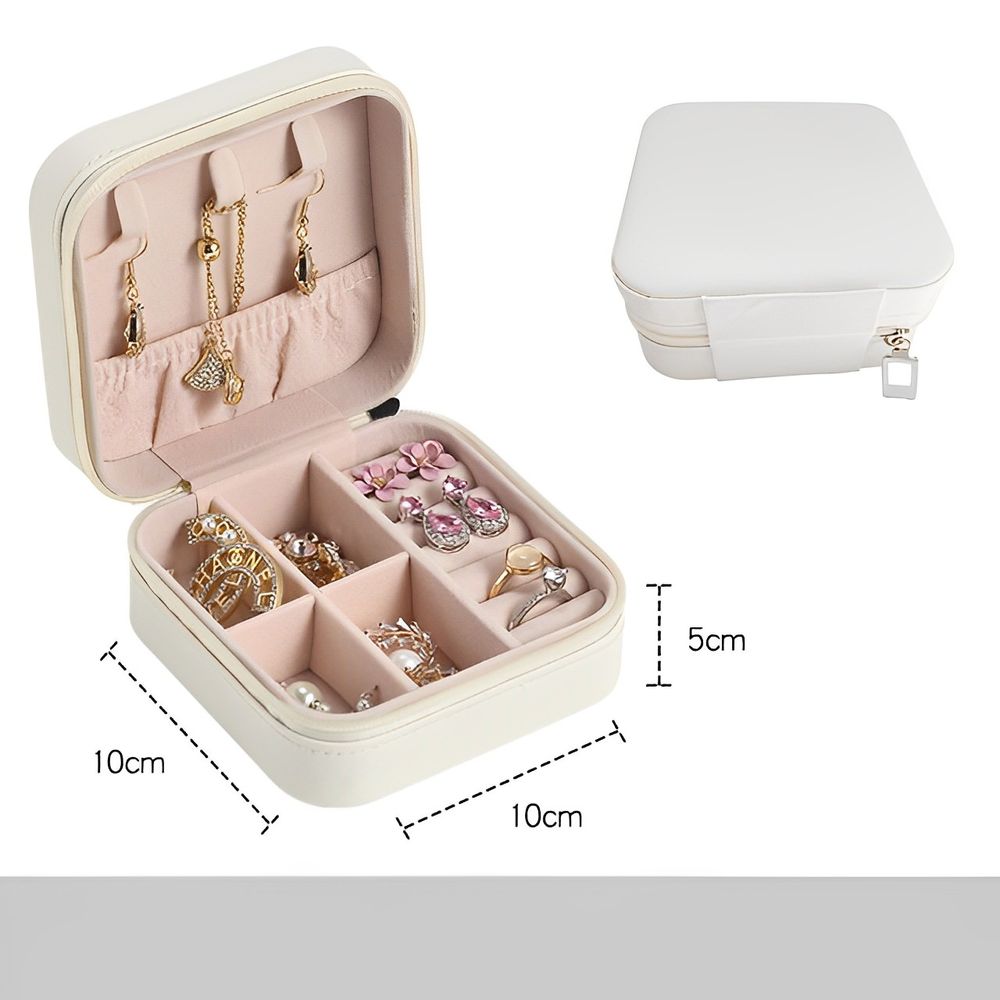 Mini Joyero Cofre Organizador Portátil Multiusos