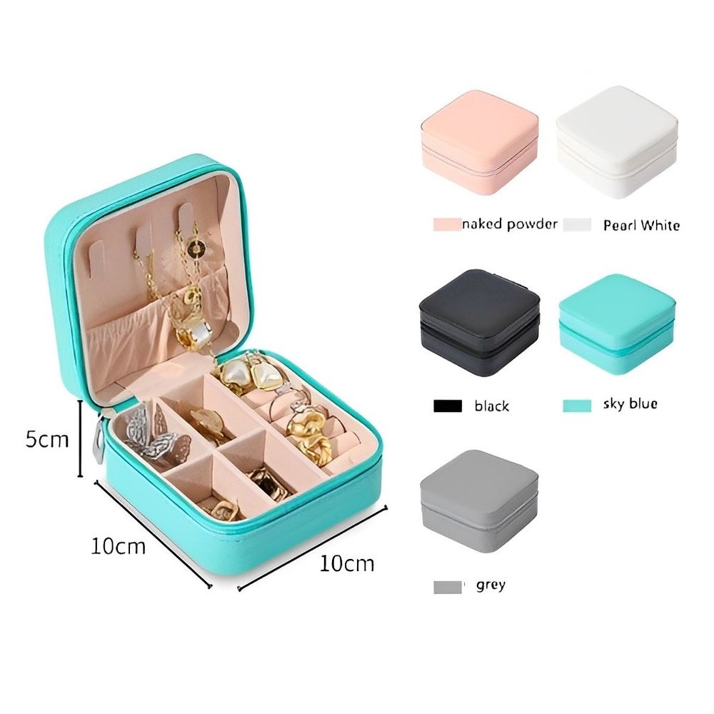 Mini Joyero Cofre Organizador Portátil Multiusos