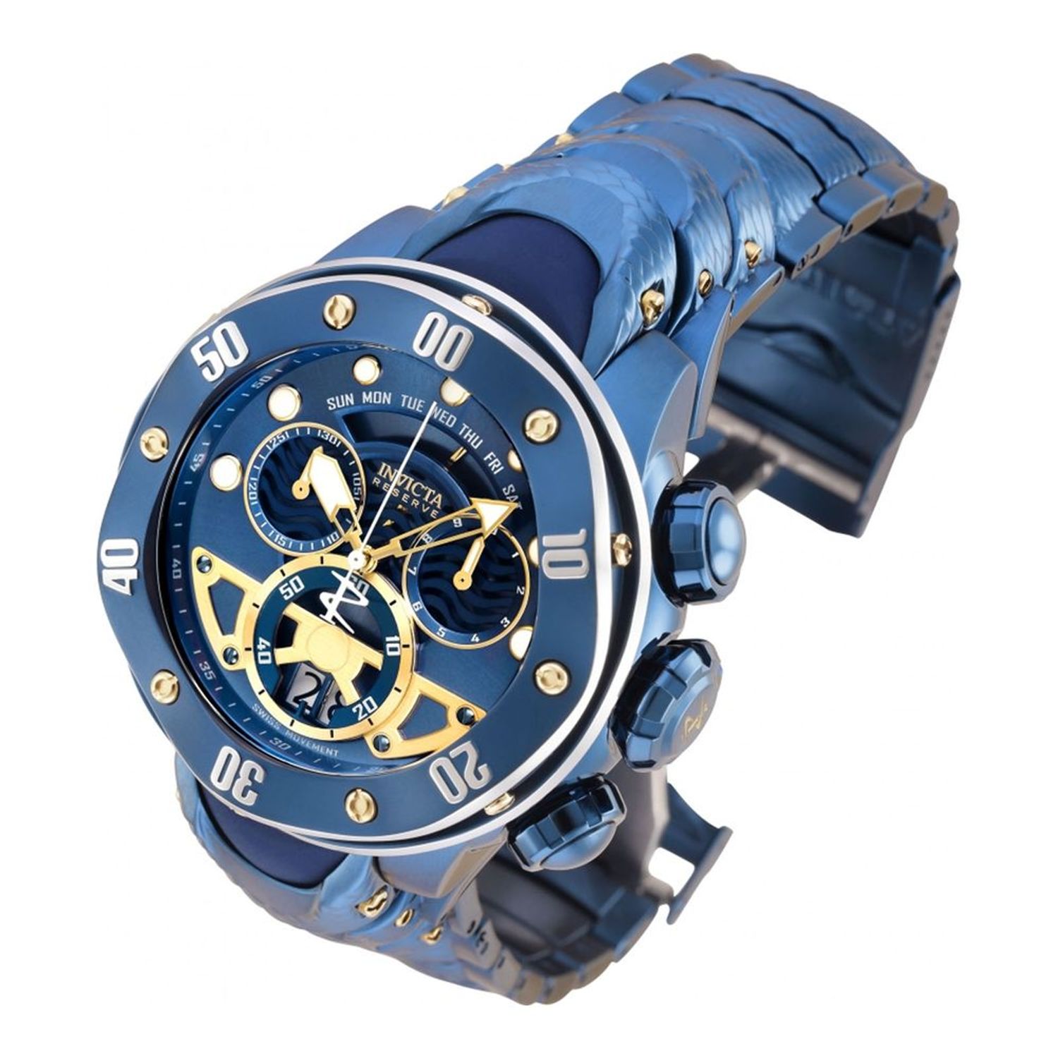 Invicta azul 2024 con dorado