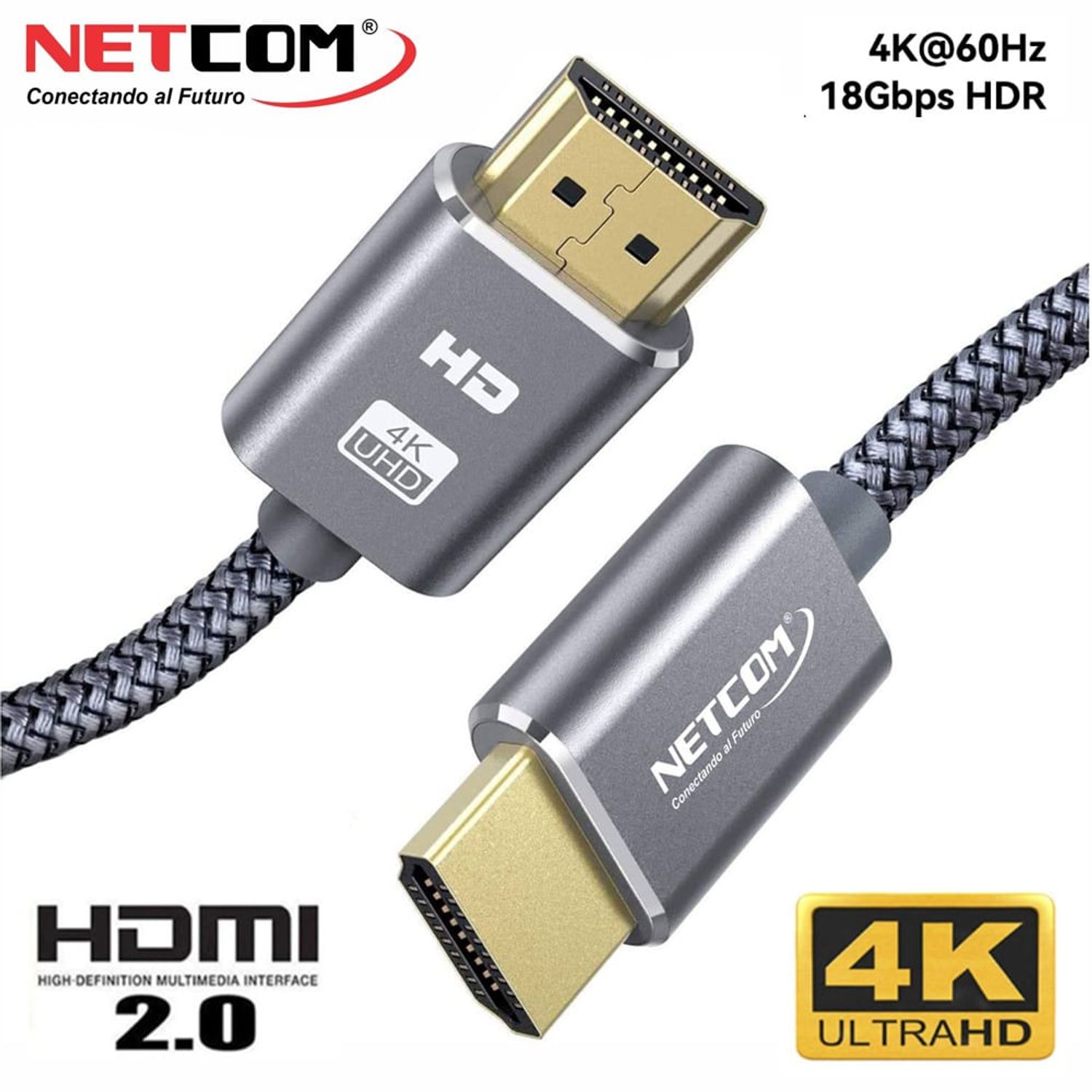 Cable HDMI 2.0 3 Metros SANTOFA Ultra HD 3D 4K 60hz 2160P PVC - Promart