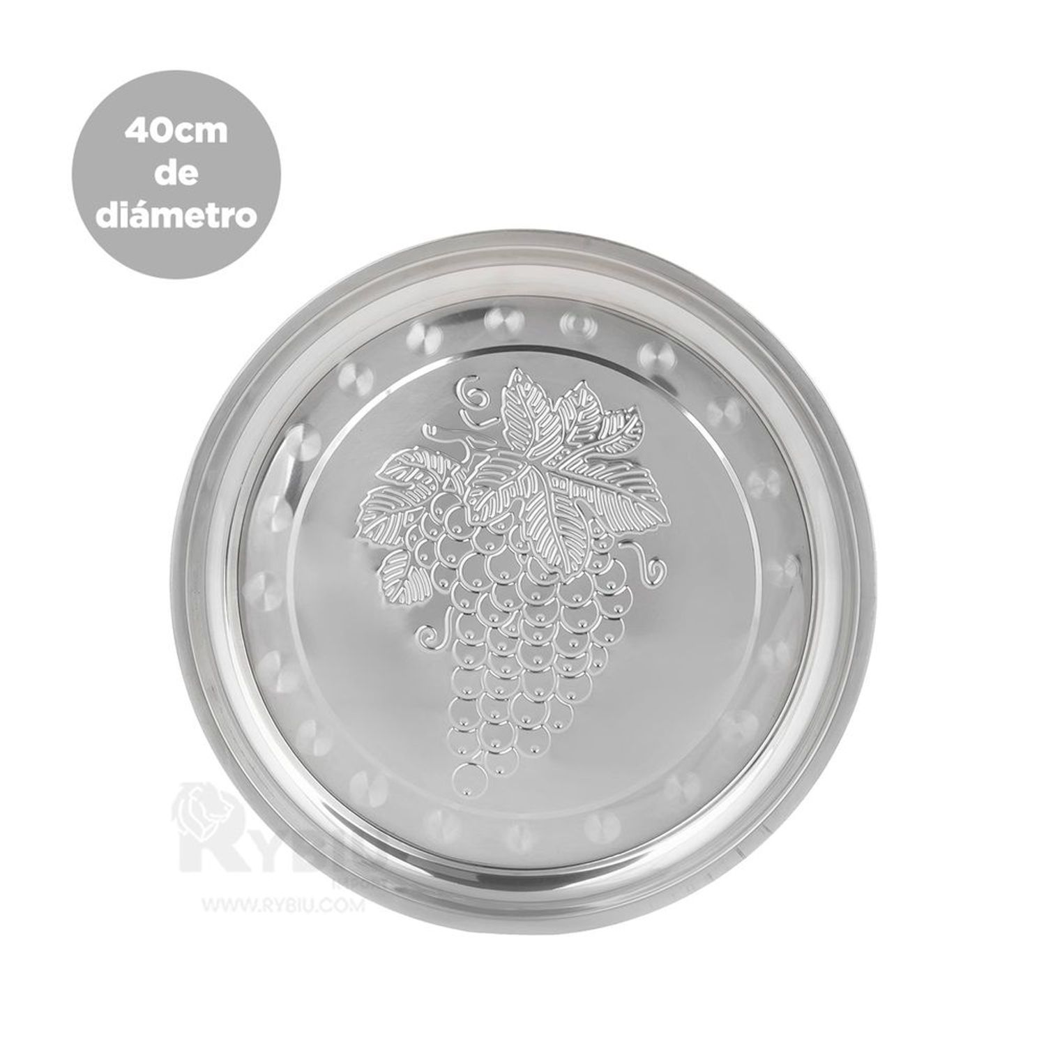 Bandeja decorativa de 29 cm de diámetro, placa redonda de perfume