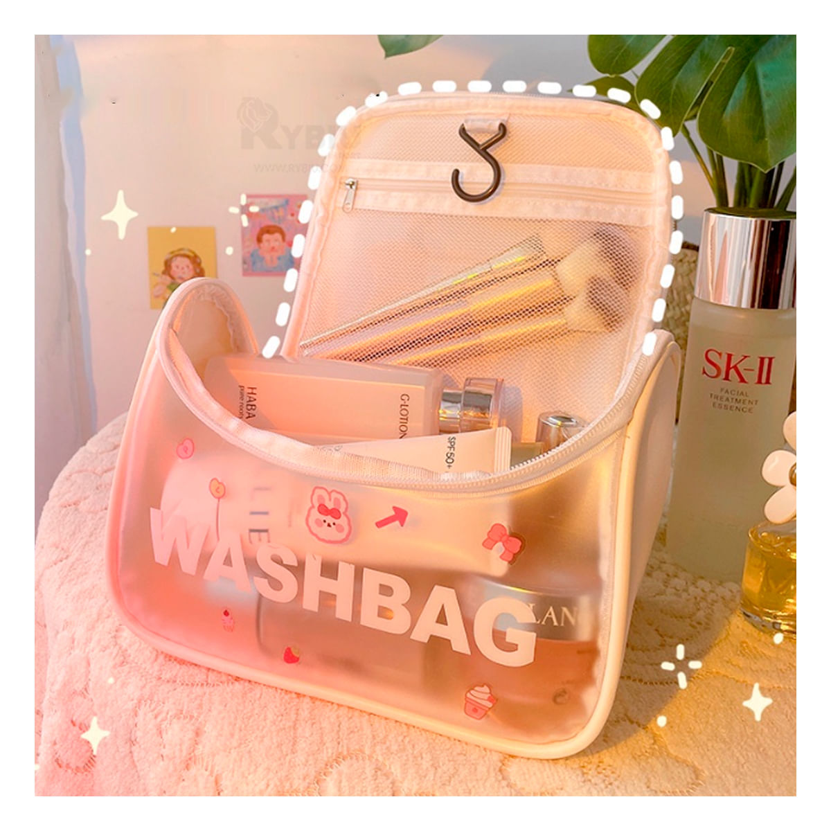 Neceser Blanco Organizador de Maquillaje y Cremas