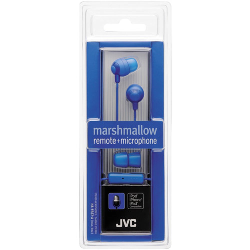 JVC HA-FR37 Marshmallow Inner-Ear Headphones (azul)