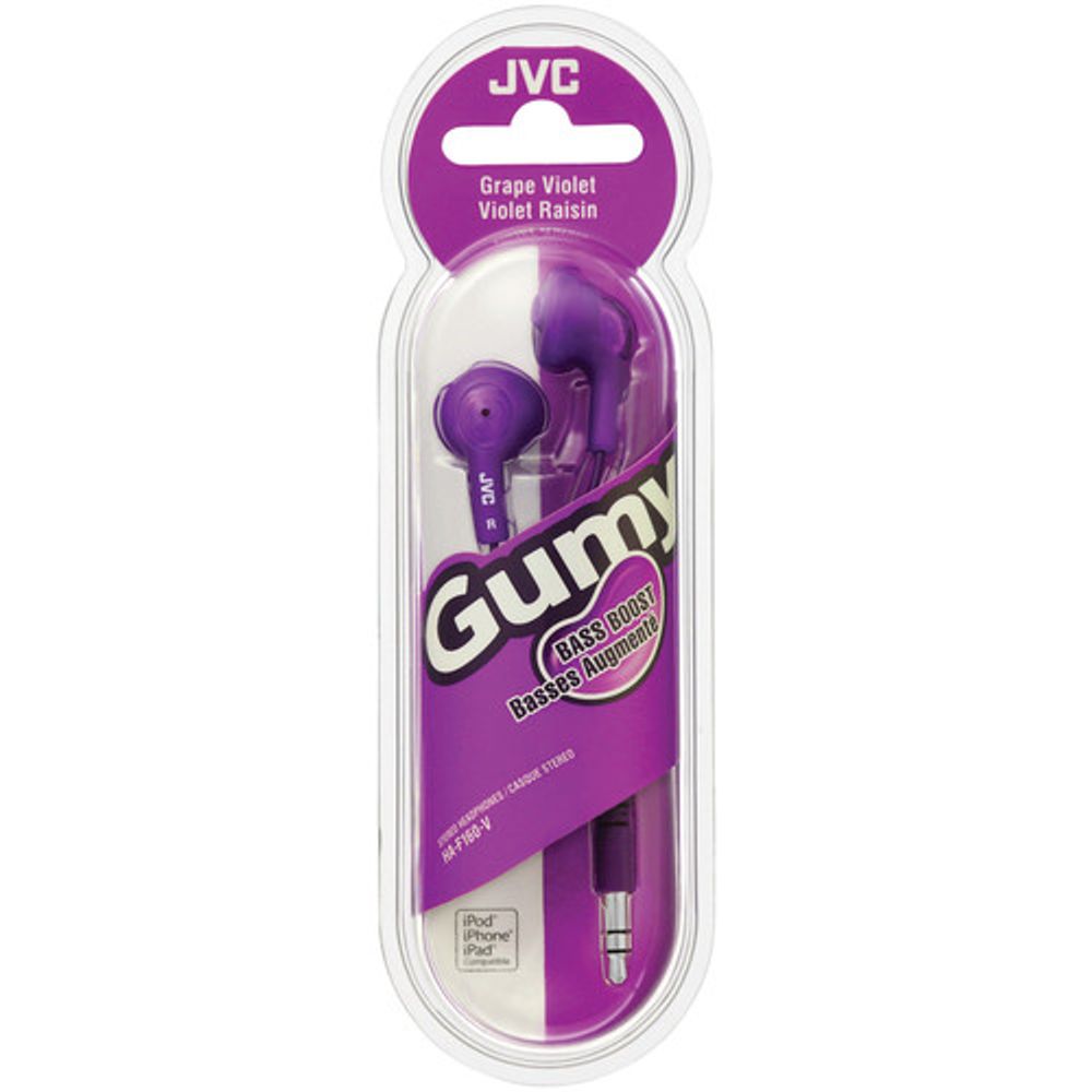 Auriculares JVC HA-F160 Gumy (Violeta)