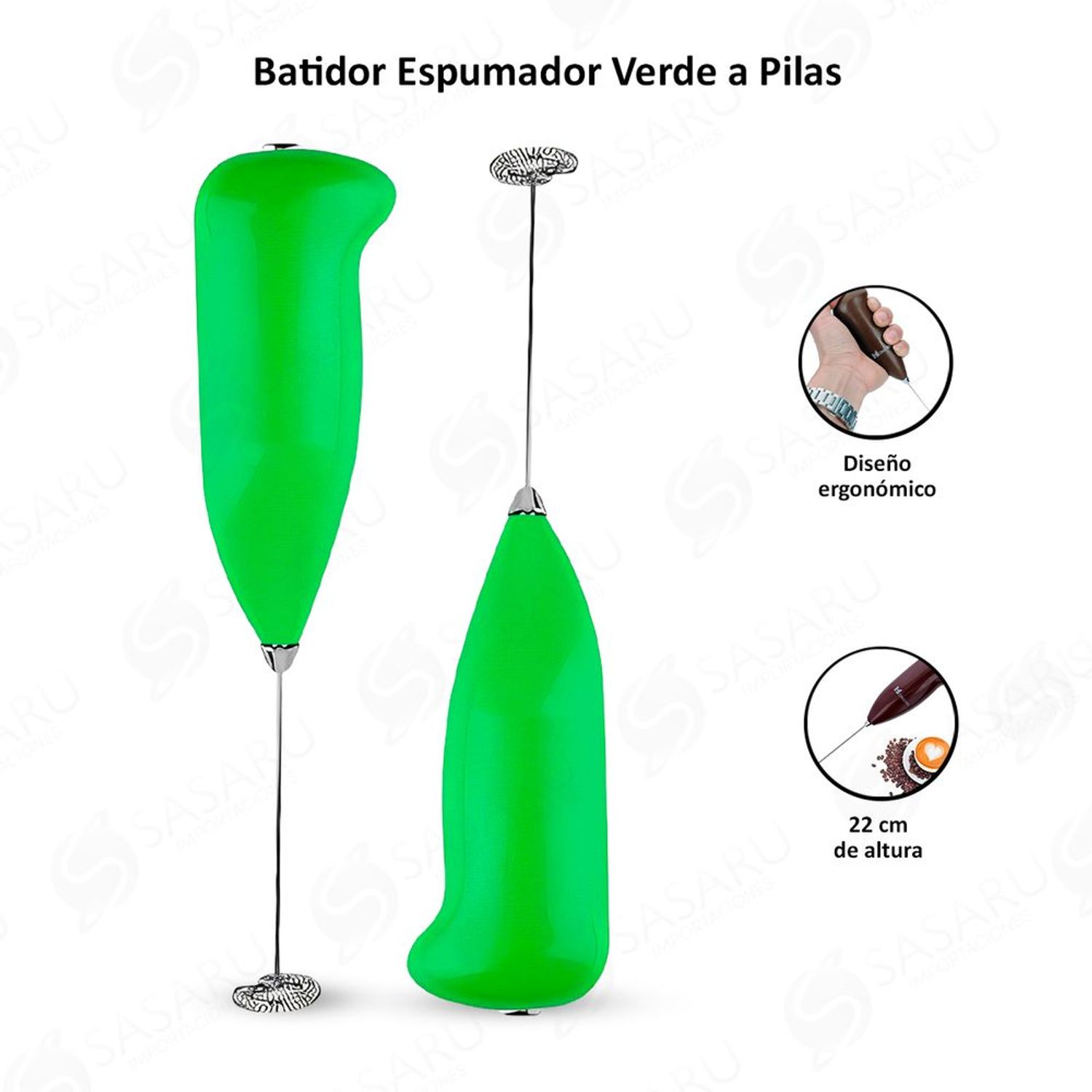 Espumador Batidor Manual de Leche Bebidas Jugos en Multicolor I Oechsle -  Oechsle